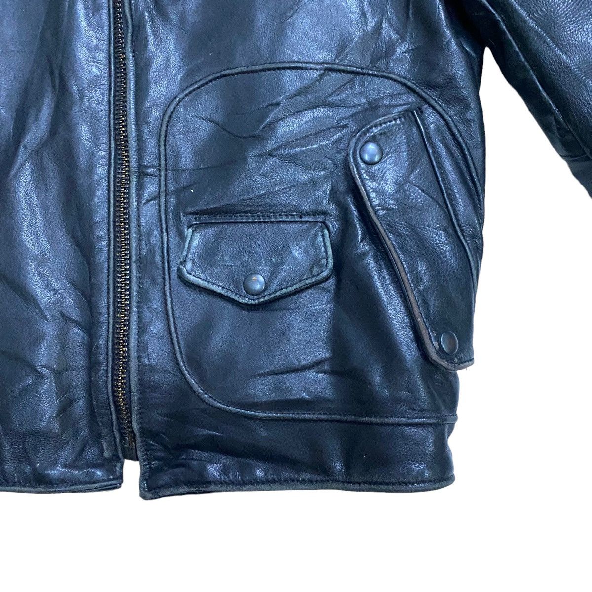Genuine Leather VINTAGE PROTECH LEATHER APPAREL RIDER JACKET Size US M / EU 48-50 / 2 - 12 Thumbnail