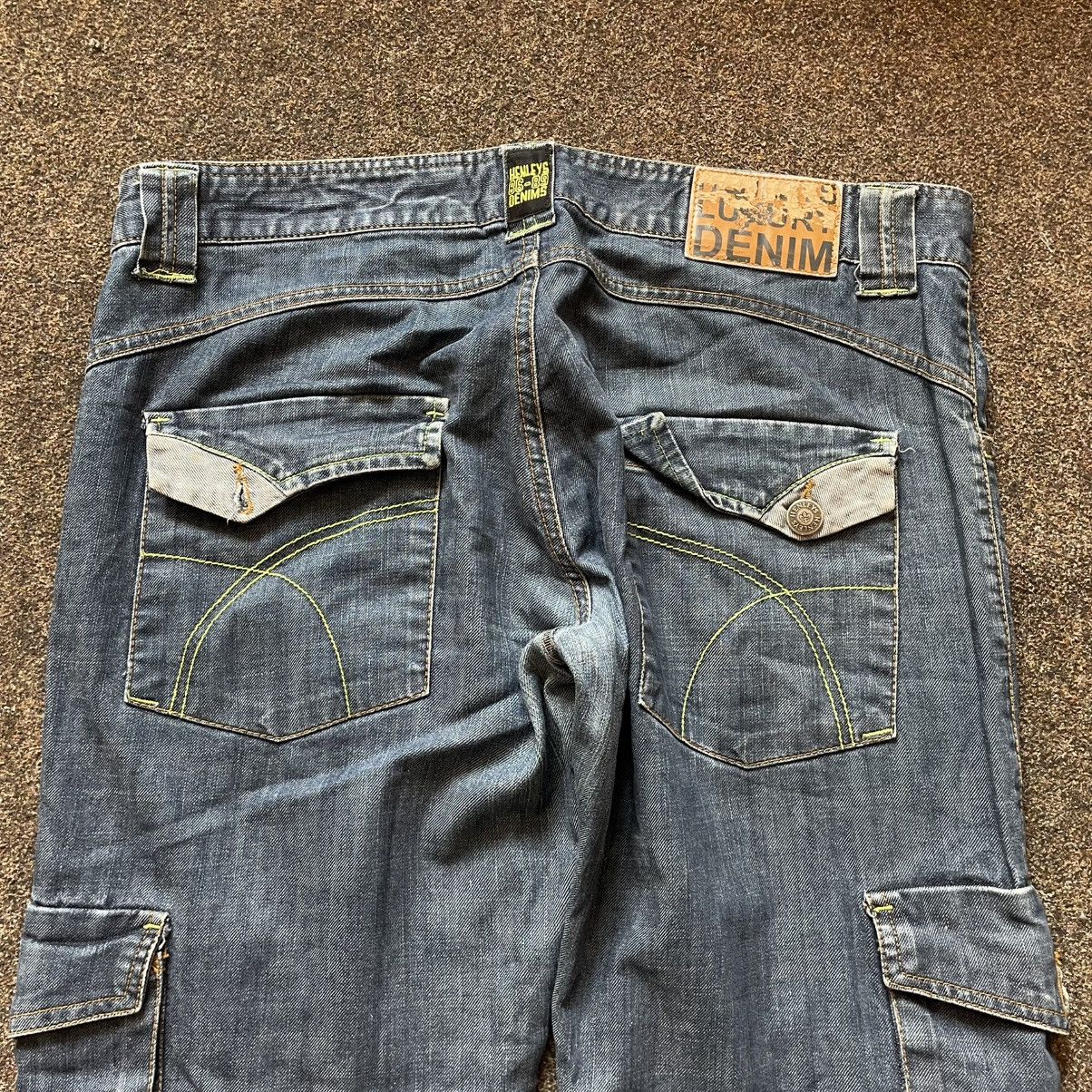 Vintage Y2K Baggy Cargo Pants Distressed Wide Leg Skate Logo 36 Size US 36 / EU 52 - 6 Thumbnail