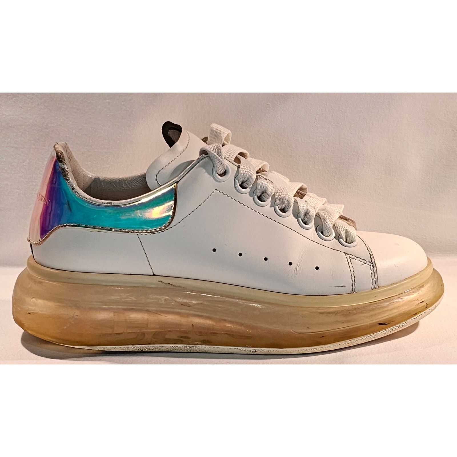 Alexander McQueen Alexander McQueen Oversized Sneaker “White Multi” Size US 6.5 / IT 36.5 - 11 Thumbnail