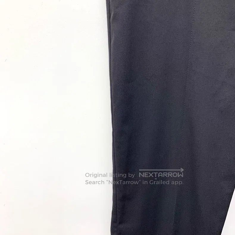 Louis Vuitton Louis Vuitton Black leather lanyard trimmed wool slacks pa Size US 38 / EU 54 - 4 Thumbnail