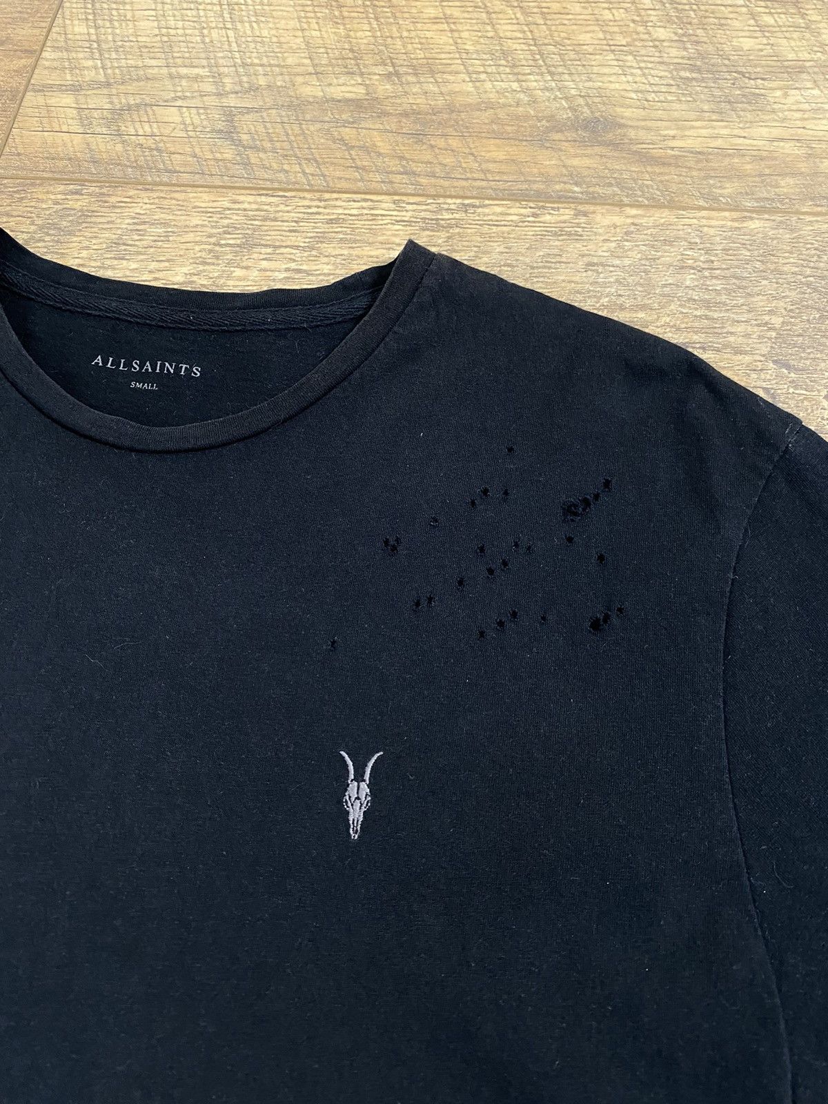 Allsaints AllSaints Black T-Shirt Size US S / EU 44-46 / 1 - 4 Thumbnail