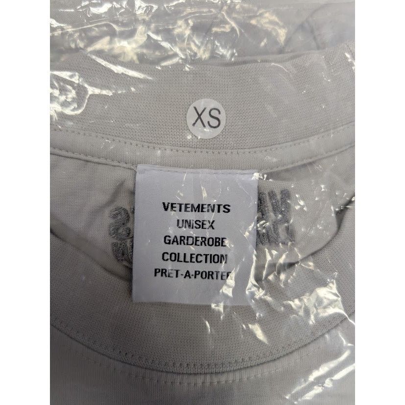 Vetements o1rshd1 Q:2 / Logo Short Sleeve T-Shirt in Grey Size US XS / EU 42 / 0 - 16 Thumbnail