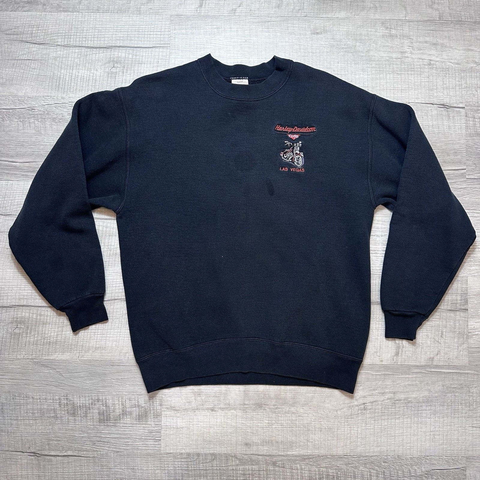 Harley Davidson × Vintage Vintage Harley Davidson Cafe Las Vegas Crewneck Sweatshirt Size US M / EU 48-50 / 2 - 1 Thumbnail