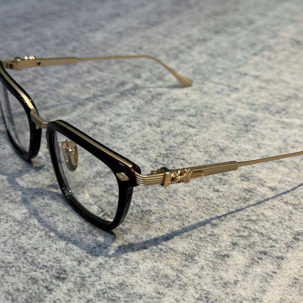 Chrome Hearts CHROME HEARTS OVERPOKED CLASSIC BROWN/MATTE GOLD PLATED Size ONE SIZE - 2 Thumbnail