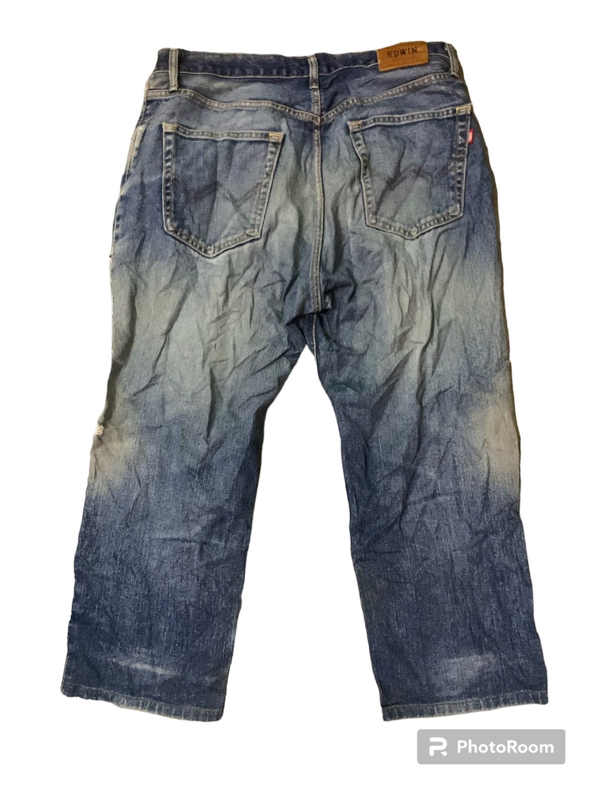 Edwin Edwin Distress Denim Flare Denim Jeans Size US 35 - 2 Thumbnail