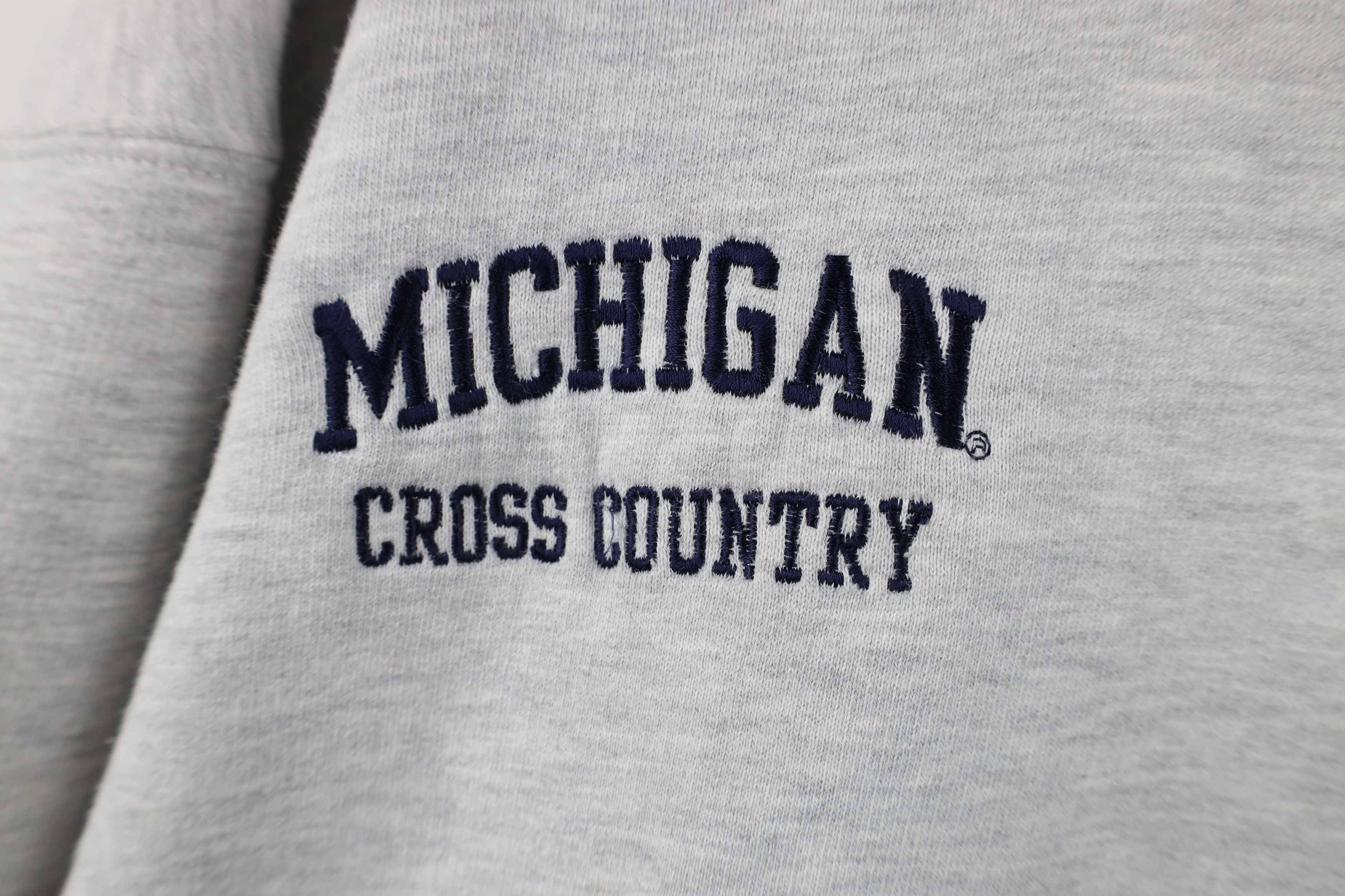 Nike Vintage 90s Nike University of Michigan Cross Country Hoodie Size US M / EU 48-50 / 2 - 6 Thumbnail