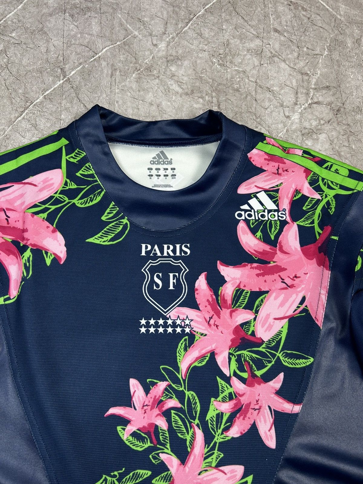 Adidas × Vintage Vintage Adidas Paris Rugby Union Jersey Shirt Over Print Size US M / EU 48-50 / 2 - 3 Thumbnail