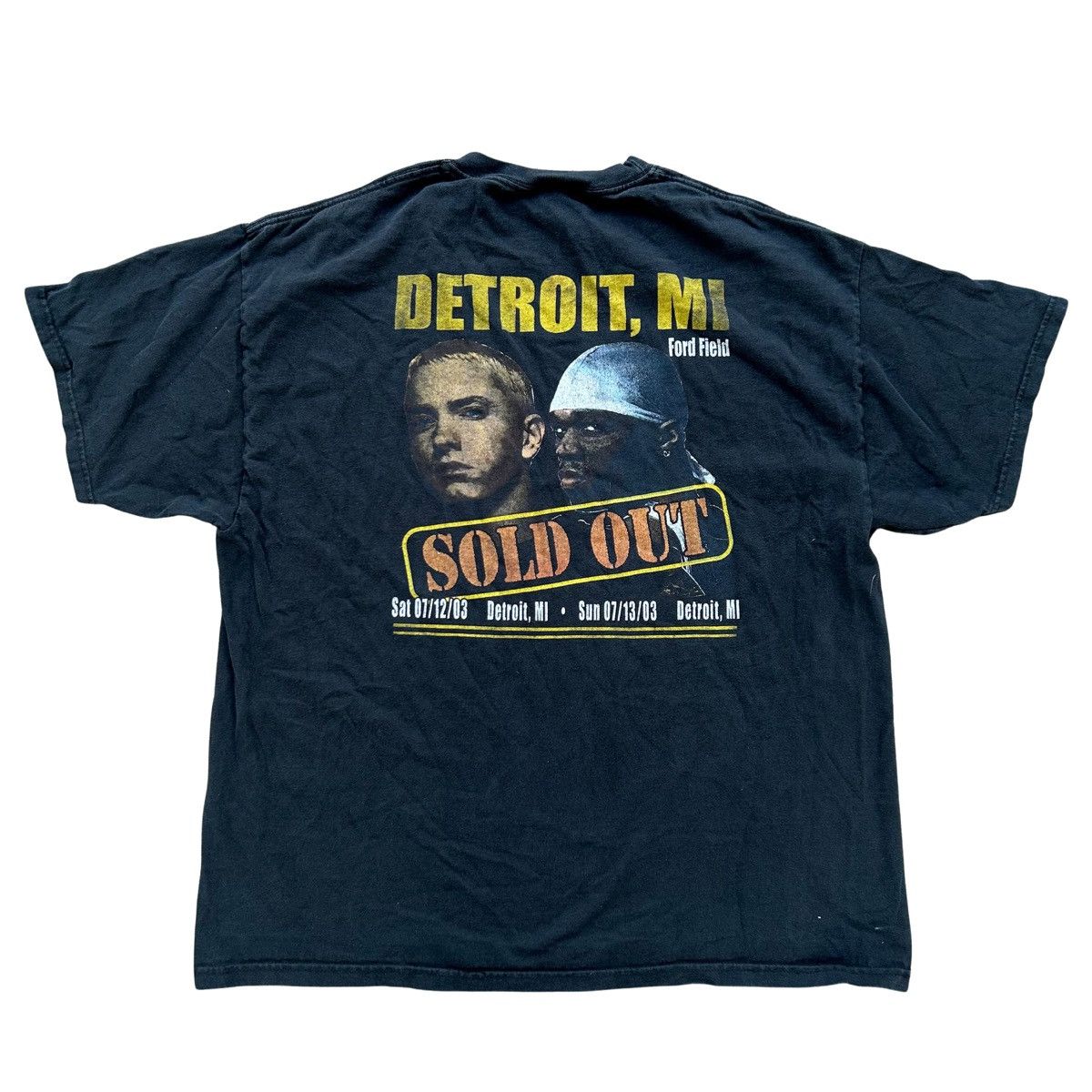 Rap Tees Vintage Eminem 50 Cent G Unit Detroit Tour Rap T-Shirt XL Size US XL / EU 56 / 4 - 5 Thumbnail