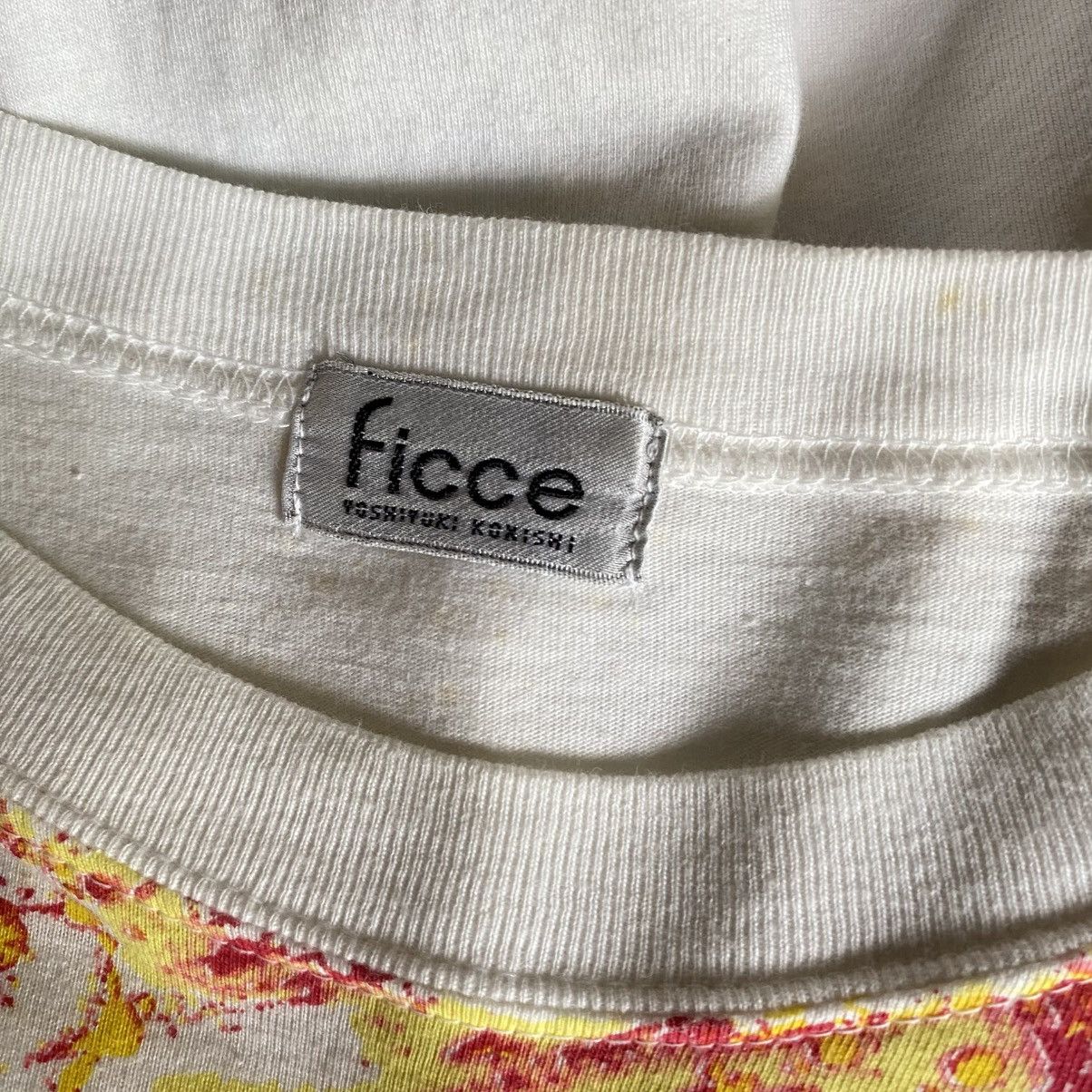 Yoshiyuki Konishi Ficce White Tee with Color Splash Print Size US M / EU 48-50 / 2 - 12 Thumbnail