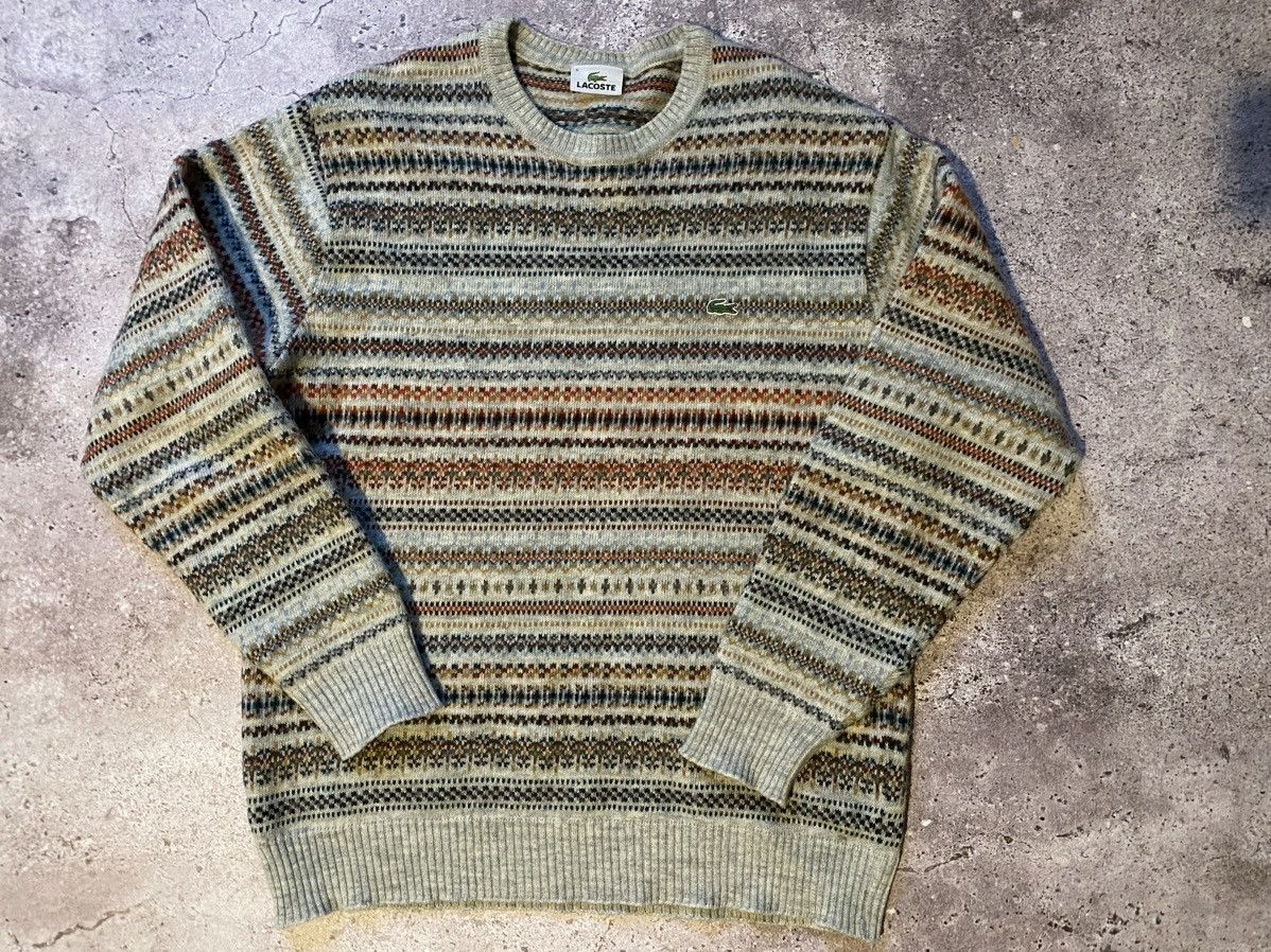 Lacoste Lacoste Vintage Sweater Knit Casual 90s Hype Rare Size US L / EU 52-54 / 3 - 1 Thumbnail