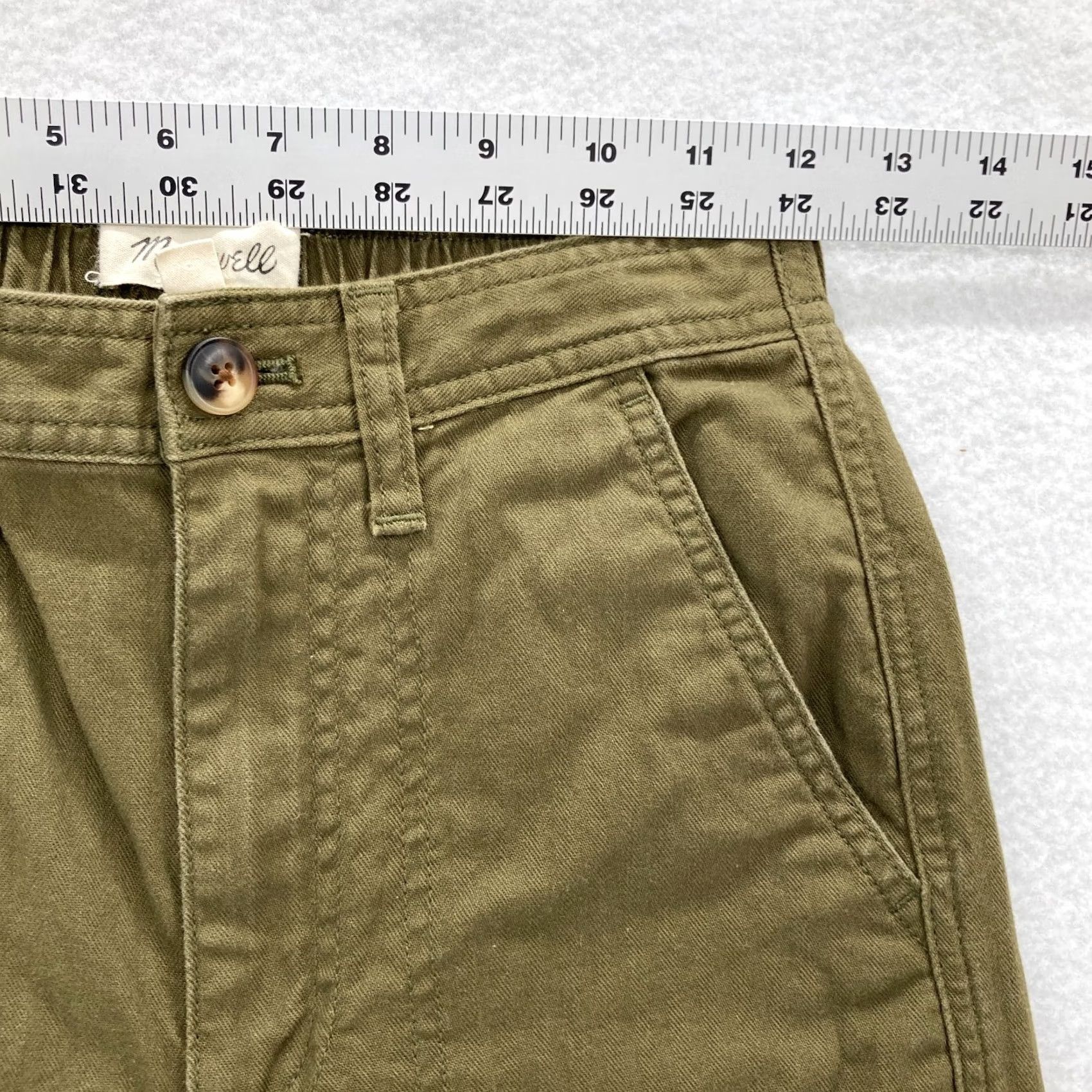 Madewell Madewell Camp Pants Women's XXS Green Stretch Straight Leg Utility Hiking Travel Pants Size 24" / US 00 / IT 34 - 7 Thumbnail