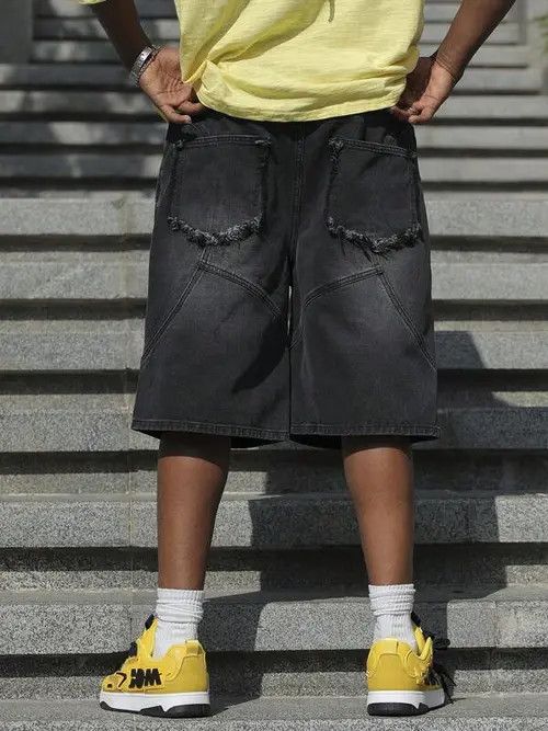 Jean × Vintage Washed vintage Street Y2K shorts jorts Size US 34 / EU 50 - 2 Thumbnail