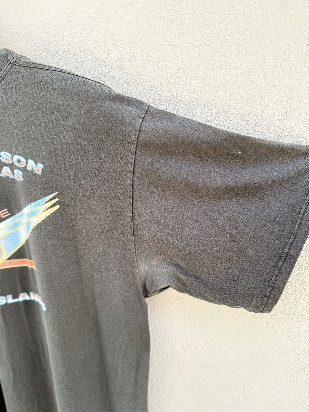 Harley Davidson Thrashed Vintage Harley Davidson Caribbean Faded Grunge Tee Size US L / EU 52-54 / 3 - 11 Thumbnail