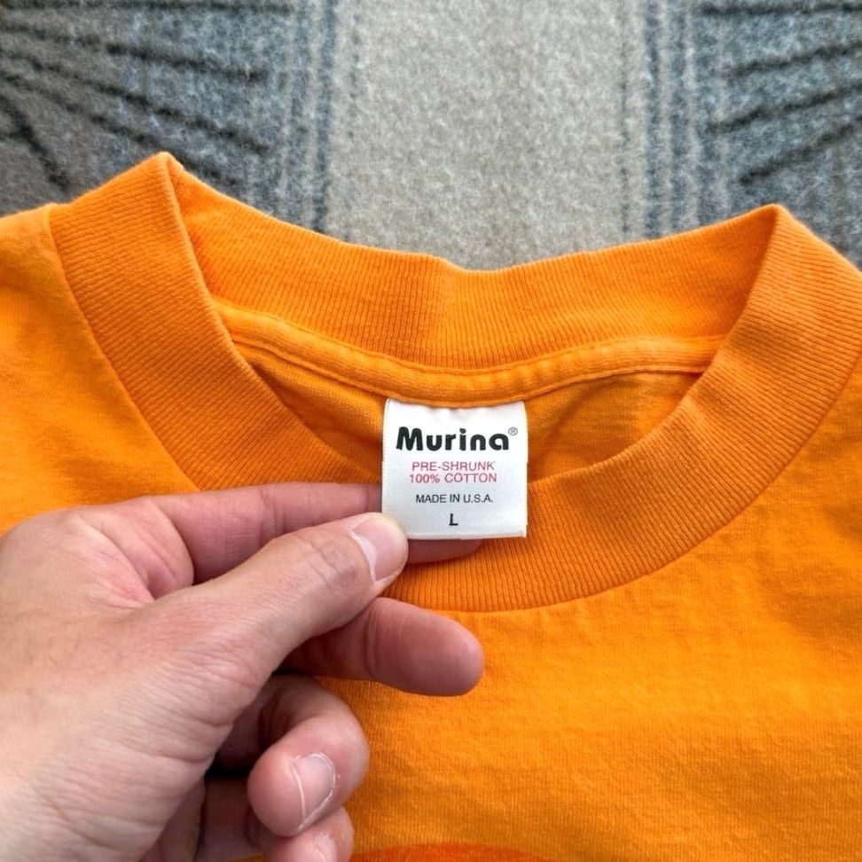 Vintage VINTAGE 90s Otsego Lake Outdoor Nature T-Shirt Orange L Mens Murina Made In USA Short Sleeve Solid 90s Theme Size US L / EU 52-54 / 3 - 3 Thumbnail