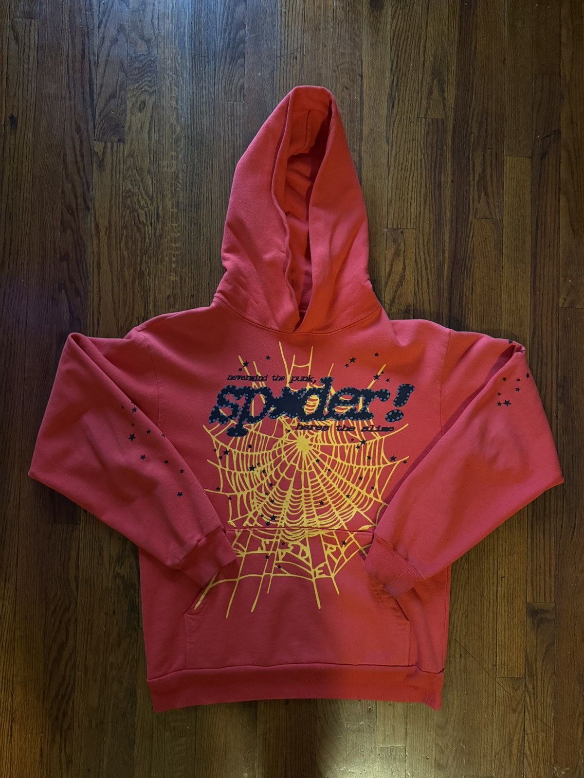 Sp5der SP5DER PUNK V2 RED HOODIE Size US M / EU 48-50 / 2 - 1 Thumbnail
