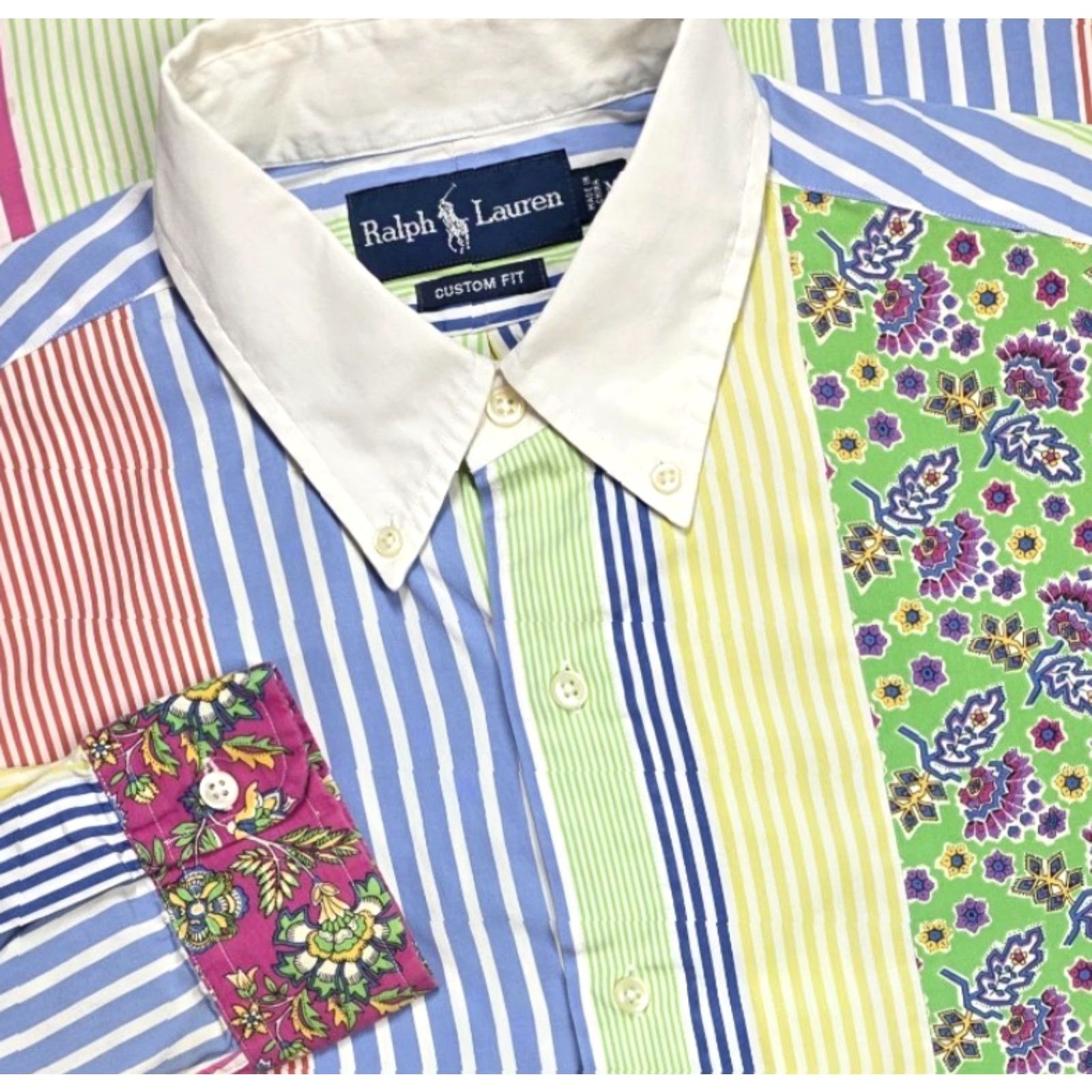 Polo Ralph Lauren VTG Ralph Lauren Polo Men M Patchwork Paisley Multicolor Button Up Rare Shirt Size US M / EU 48-50 / 2 - 2 Thumbnail