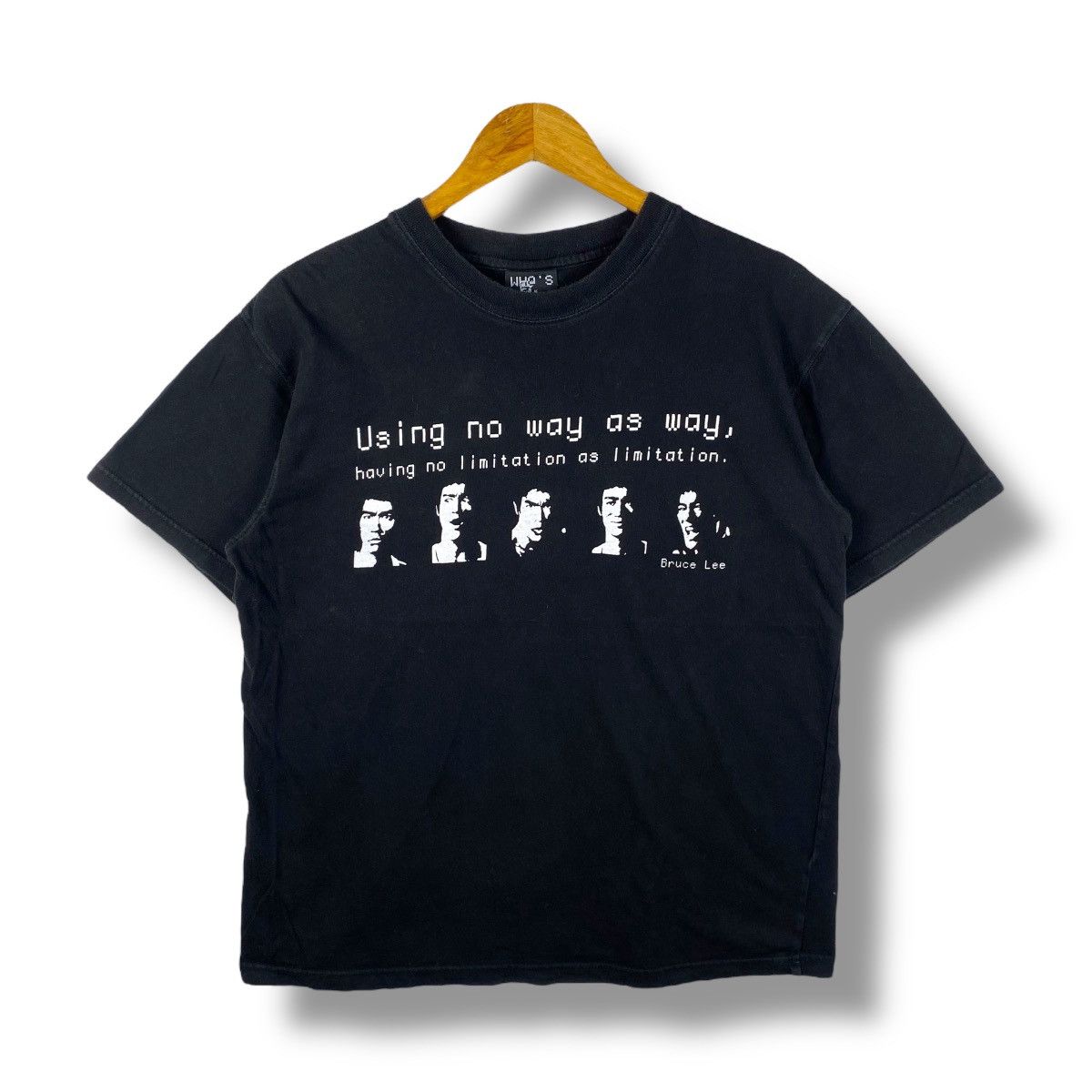 Japanese Brand BRUCE LEE Quote Designed By Who's Graphic Tee Shirt Size US M / EU 48-50 / 2 - 1 Thumbnail