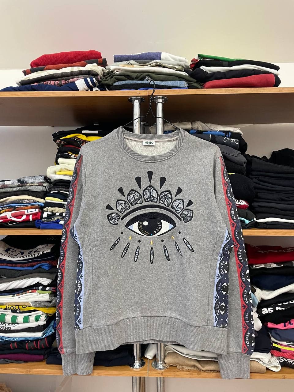 Hypebeast × Kenzo × Luxury Kenzo embroidered eye sweatshirt 