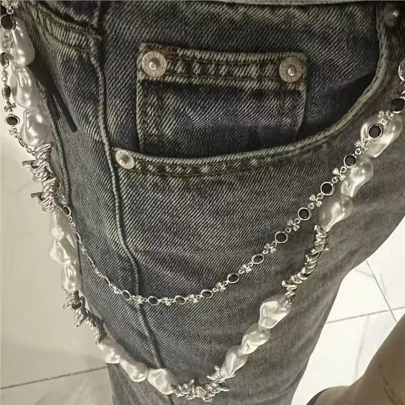 Other Pearl Waist Chain Cowboy Tassel Waist Pant Chain Size ONE SIZE - 3 Thumbnail