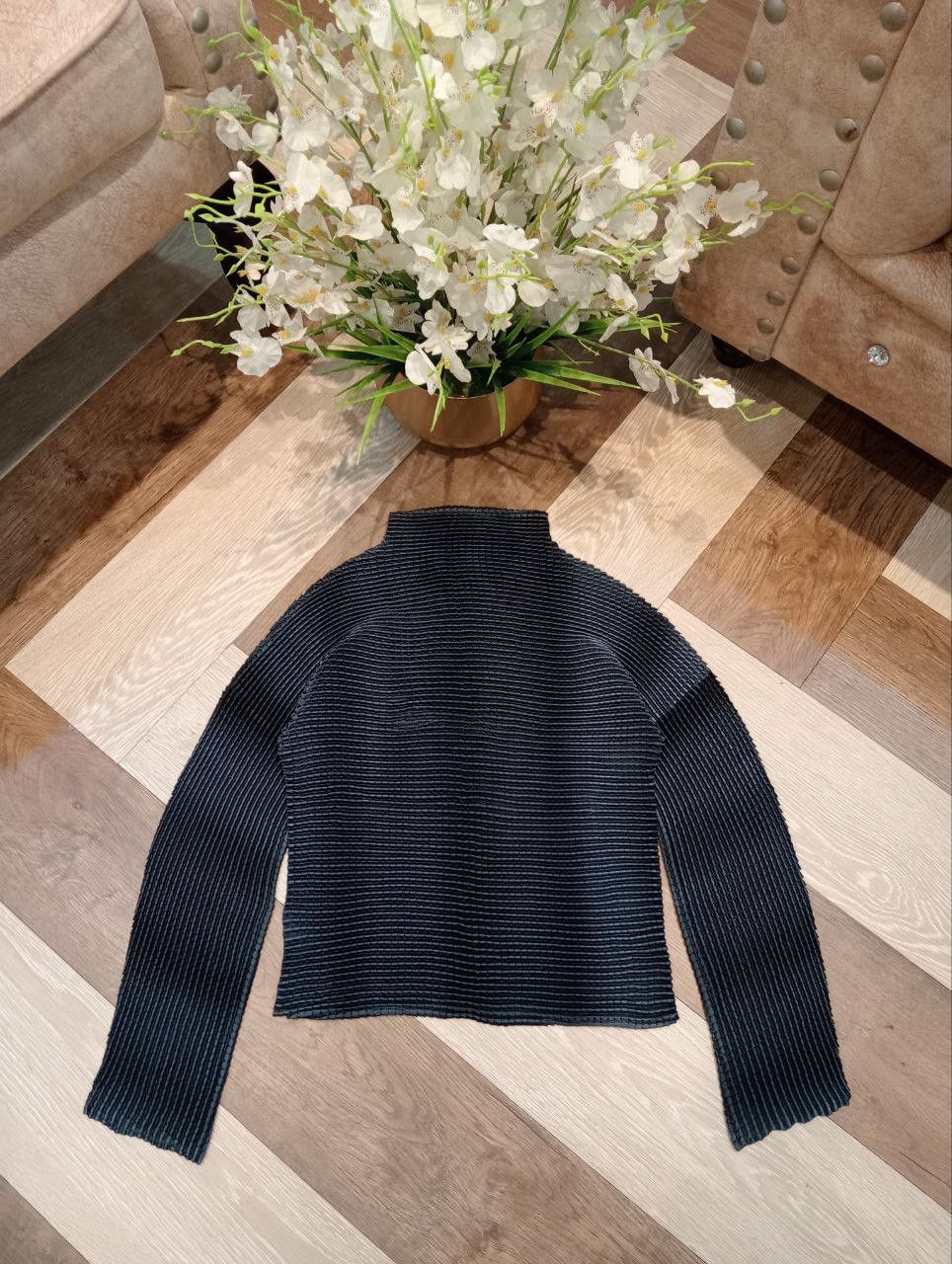 Japanese Brand JAPANESE BRAND PLEATED TURTLE NECK TOPS Size ONE SIZE - 2 Thumbnail