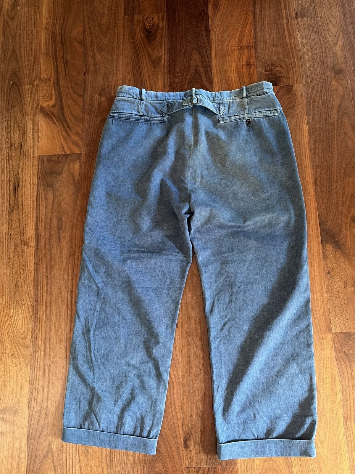 Levi's Levis indigo dyed patched denim trouser Size US 33 - 8 Thumbnail
