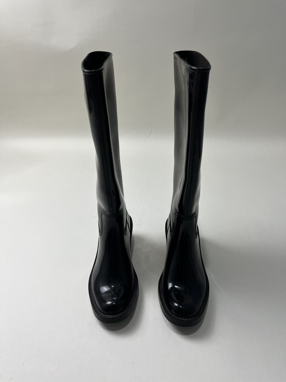 Gucci Gucci Black Rubber Rain Boots Size US 5 / IT 35 - 3 Thumbnail
