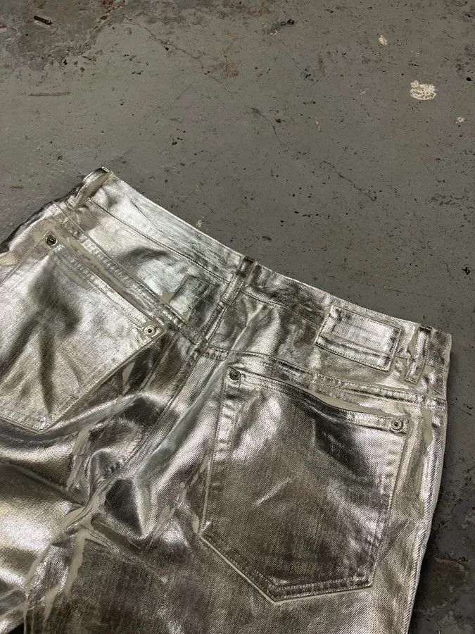 AW2018 Maison Margiela Silver Astro White Jeans