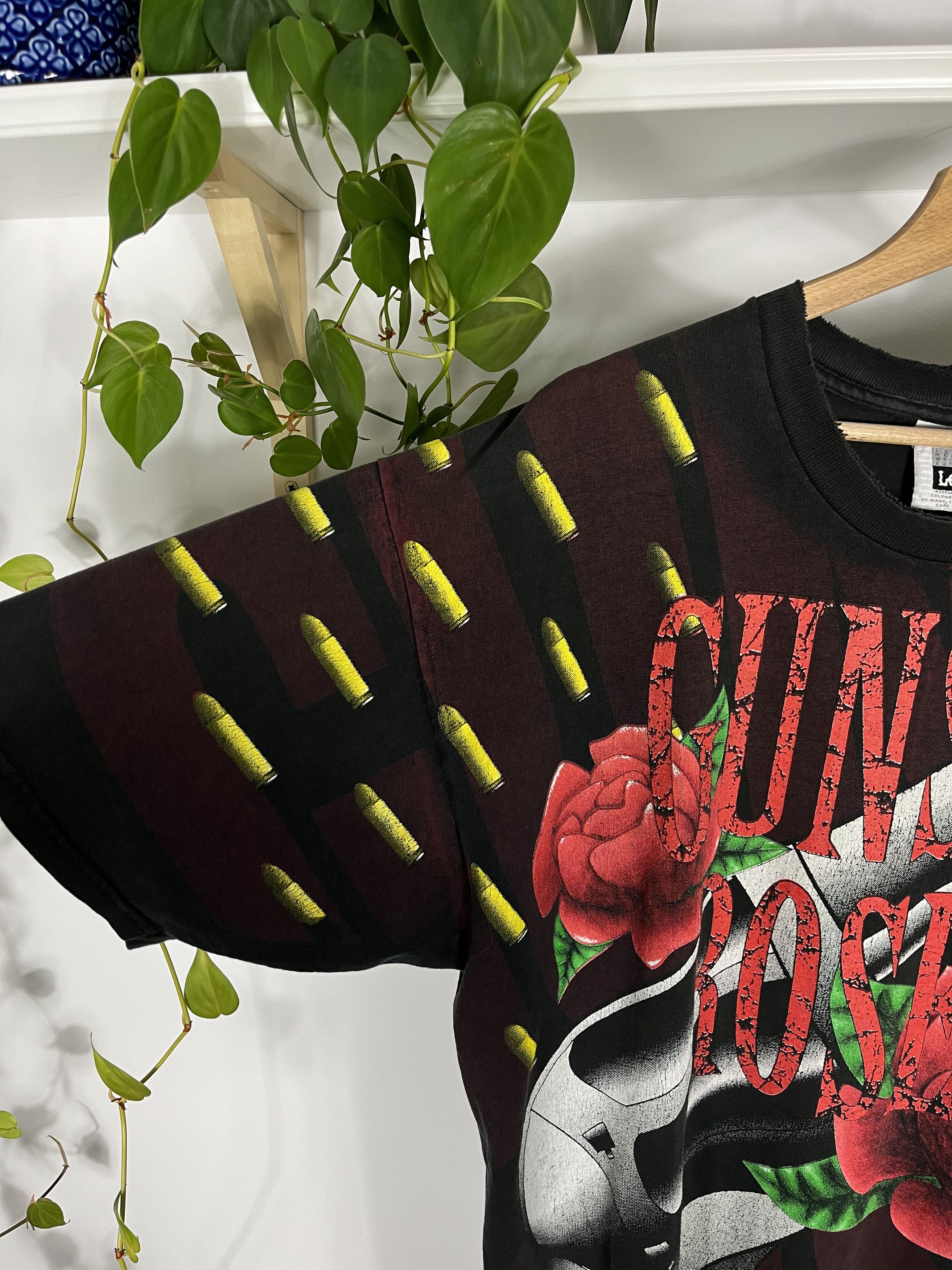 Band Tees × Guns N' Roses × Vintage Vintage 90s Lee Brockum Guns N Roses AOP Tour Shirt Size US XL / EU 56 / 4 - 3 Thumbnail