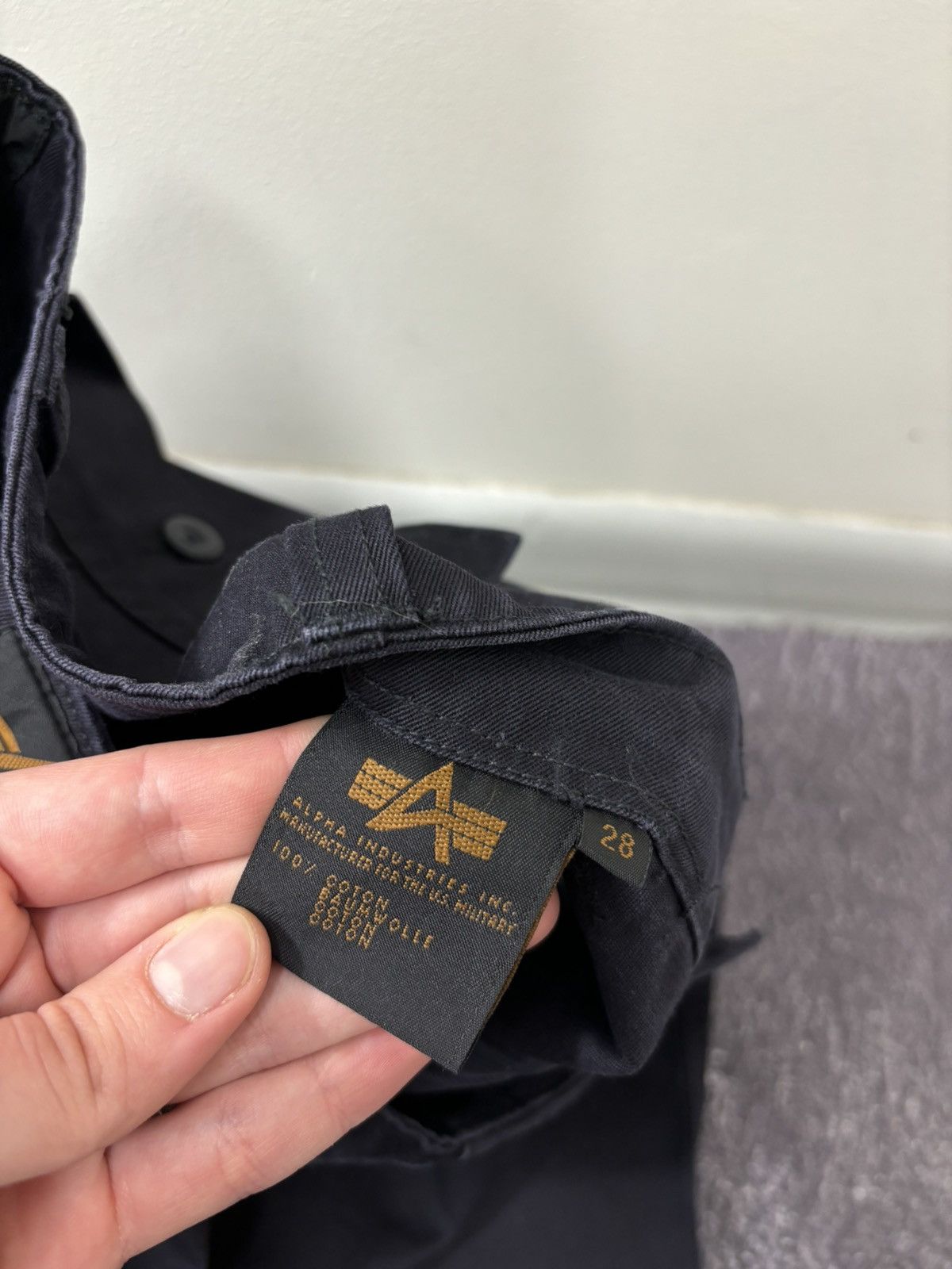 Alpha Industries Vintage Alpha Industries Men’s Navy Military Pants Trousers Size US 28 / EU 44 - 10 Thumbnail