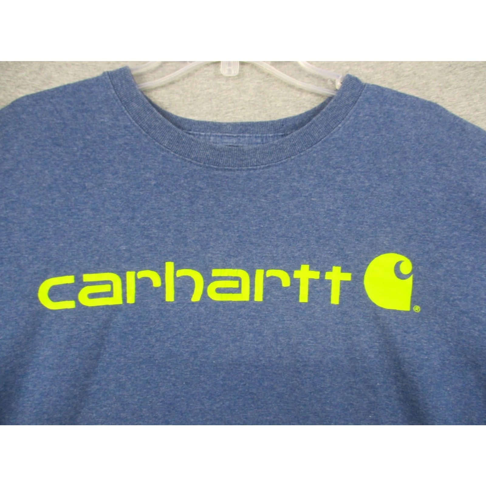 Carhartt Carhartt Shirt XL Mens Blue Spell Out Crew Neck T-Shirt Size US XL / EU 56 / 4 - 2 Thumbnail