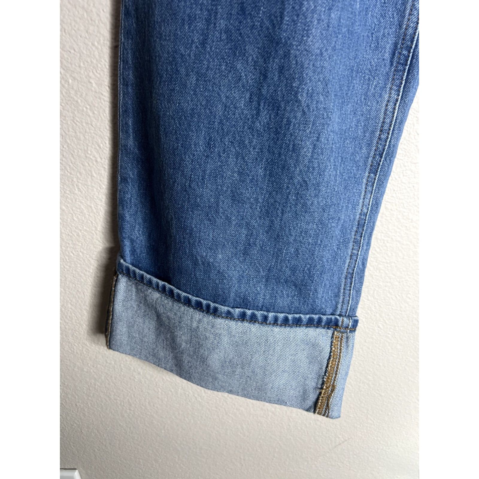 Frame Frame Womens Jeans Size 23 Blue High Rise Wide Leg Denim NWT ZIP Fly Button 29in Inseam Regular Mens/Womens? Size 40" / US 18 - 2 Thumbnail