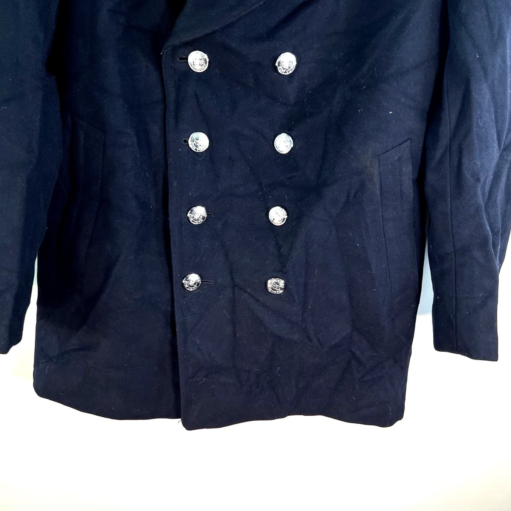 Vintage VINTAGE Merson NYFD Wool Jacket Chore Shirt 1980s Blue 44 Mens Regular Size M 1980s Chore Jacket Mens Blue 44 Size US S / EU 44-46 / 1 - 3 Thumbnail