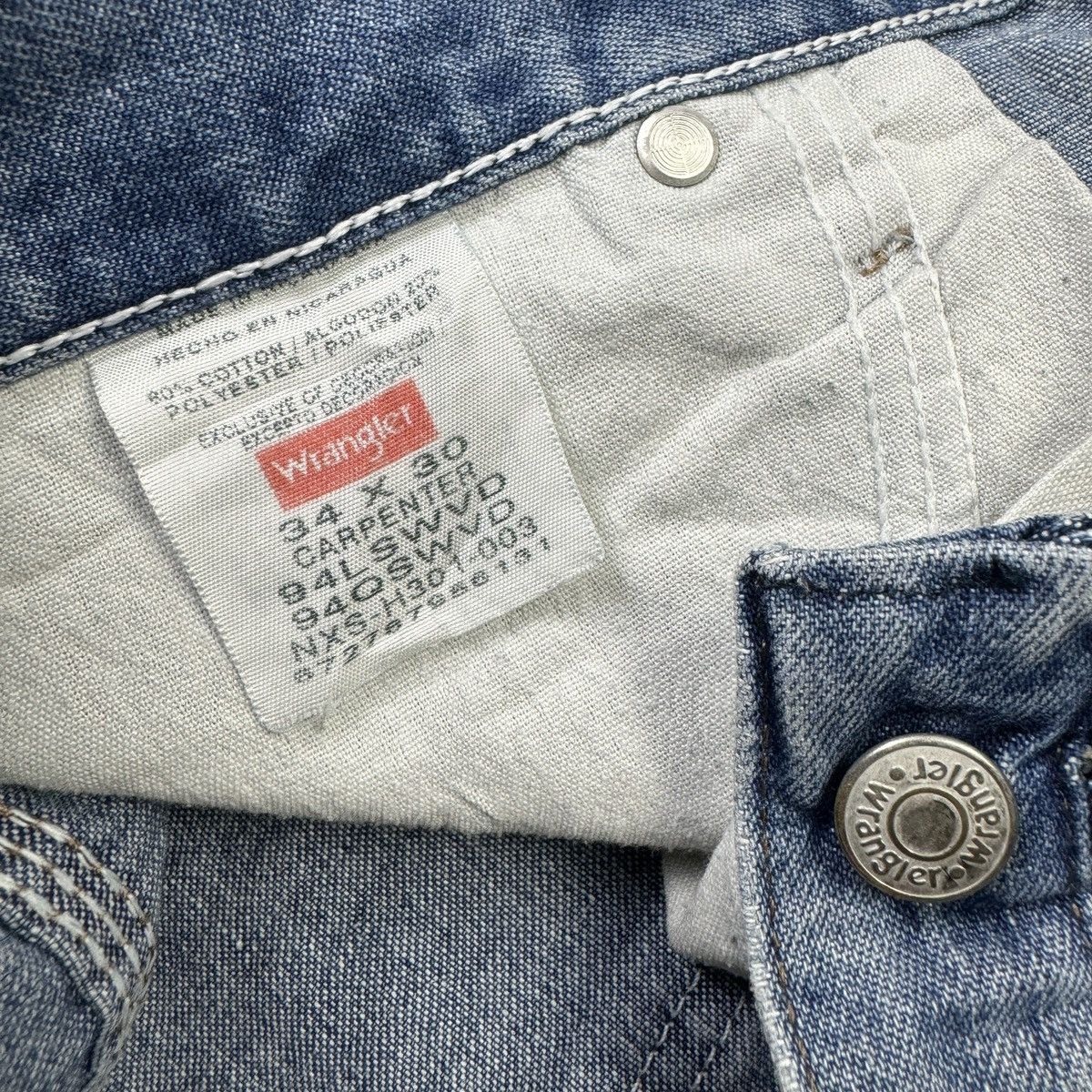 Japanese Brand × Rusty × Wrangler Wrangler Carpenter Dirty Mudwash Denim Pant Size US 34 / EU 50 - 6 Thumbnail