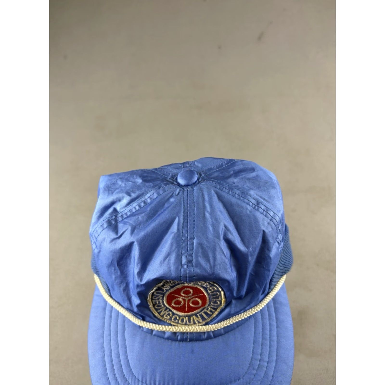 Vintage VINTAGE Yuseong Country Club Hat Fitted Cap Blue Ear Flap Golf 80s Men One Size Size ONE SIZE - 3 Thumbnail