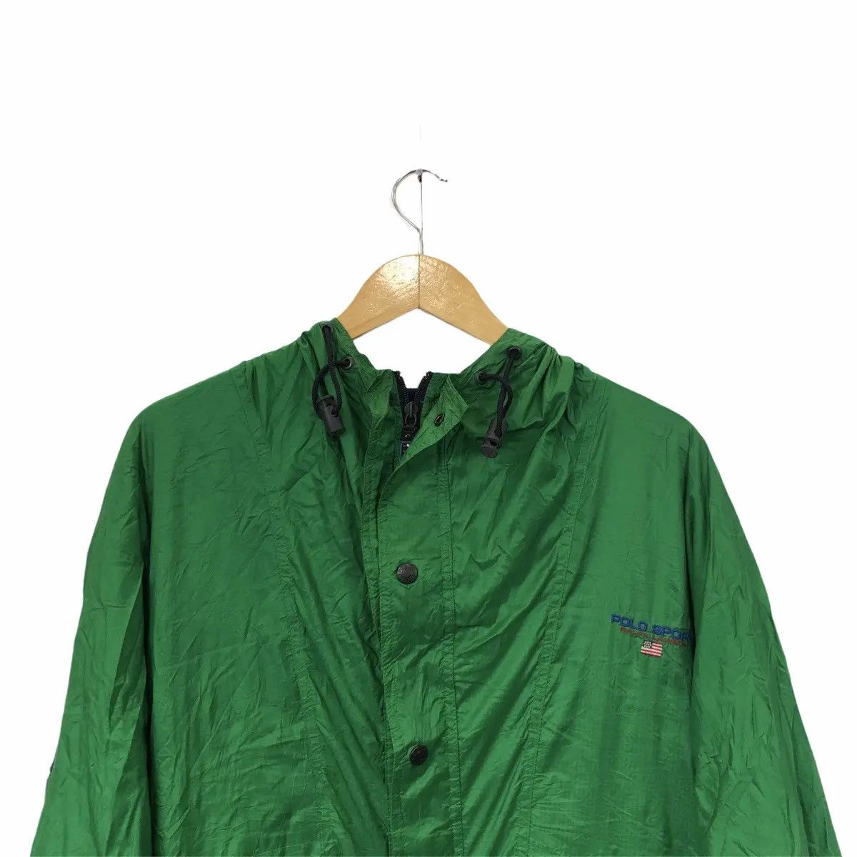 Polo Ralph Lauren Vtg 90 POLO SPORT RALPH LAUREN Green Hoodie Tactical Jacket Size US L / EU 52-54 / 3 - 2 Thumbnail