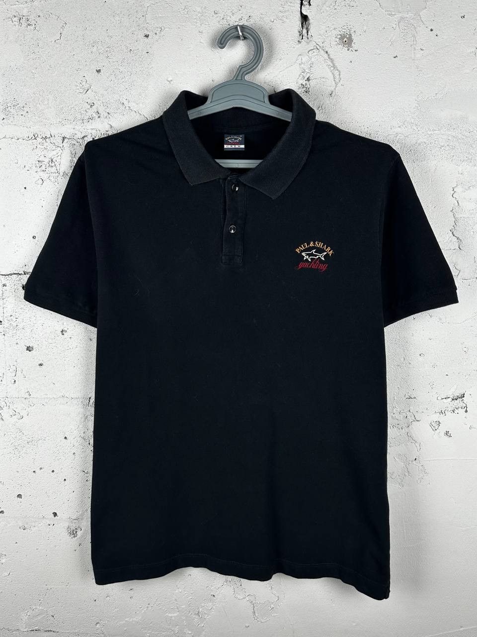Paul & Shark × Vintage Vintage Paul Shark Logo Polo T shirt Black Size US XL / EU 56 / 4 - 2 Thumbnail