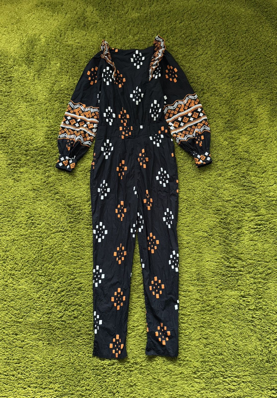 Designer × Sezane Sezane oldmoney style poplin coloured jumpsuit overall Size 26" / US 2 / IT 38 - 3 Thumbnail