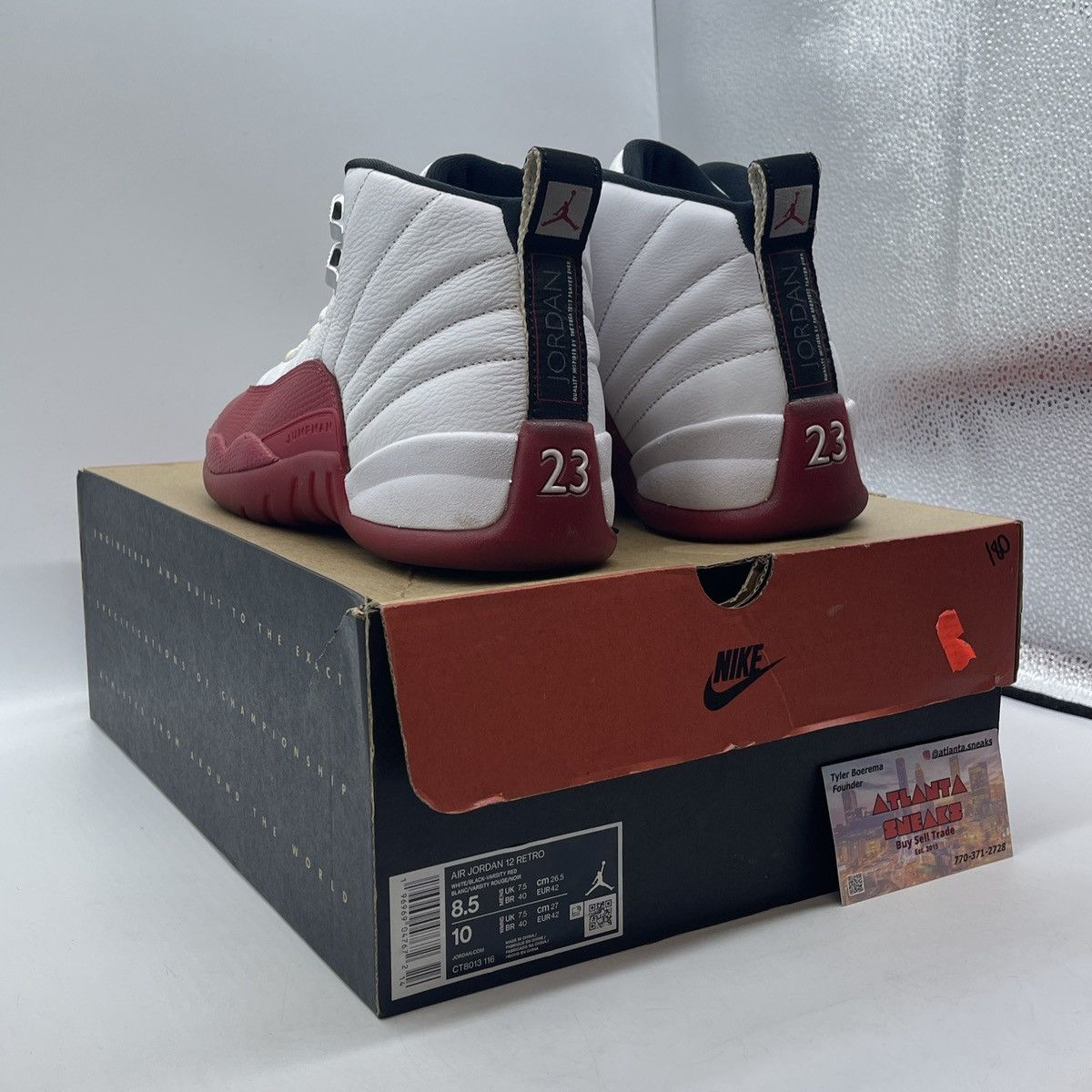 Jordan Brand Air Jordan 12 Cherry Size US 8.5 / EU 41-42 - 4 Thumbnail