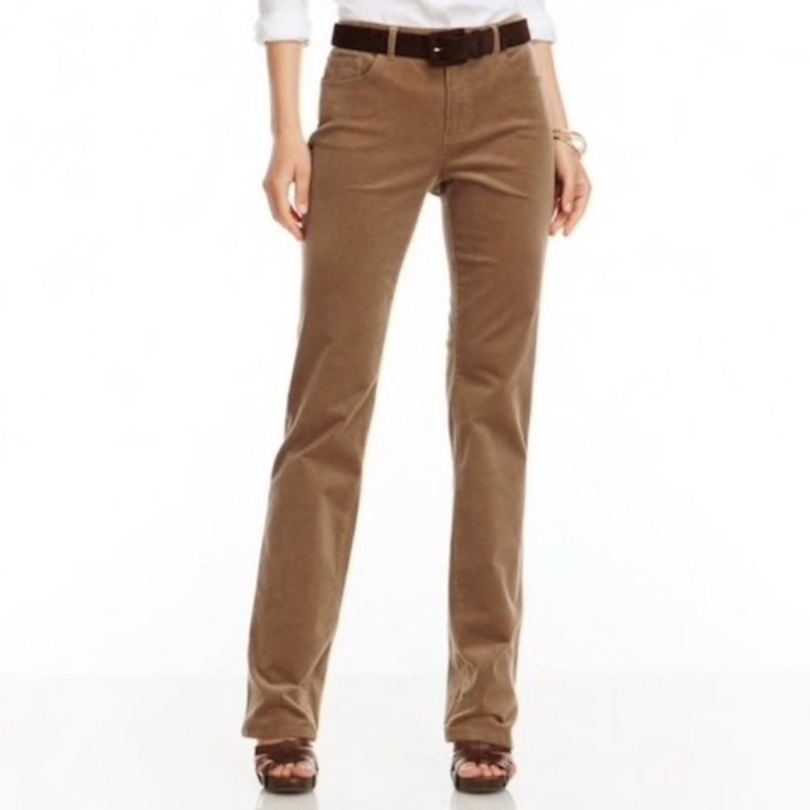 Chaps Chaps Denim corduroy high rise straight leg pants size 14 Size 36" / US 14 / IT 50 - 1 Thumbnail