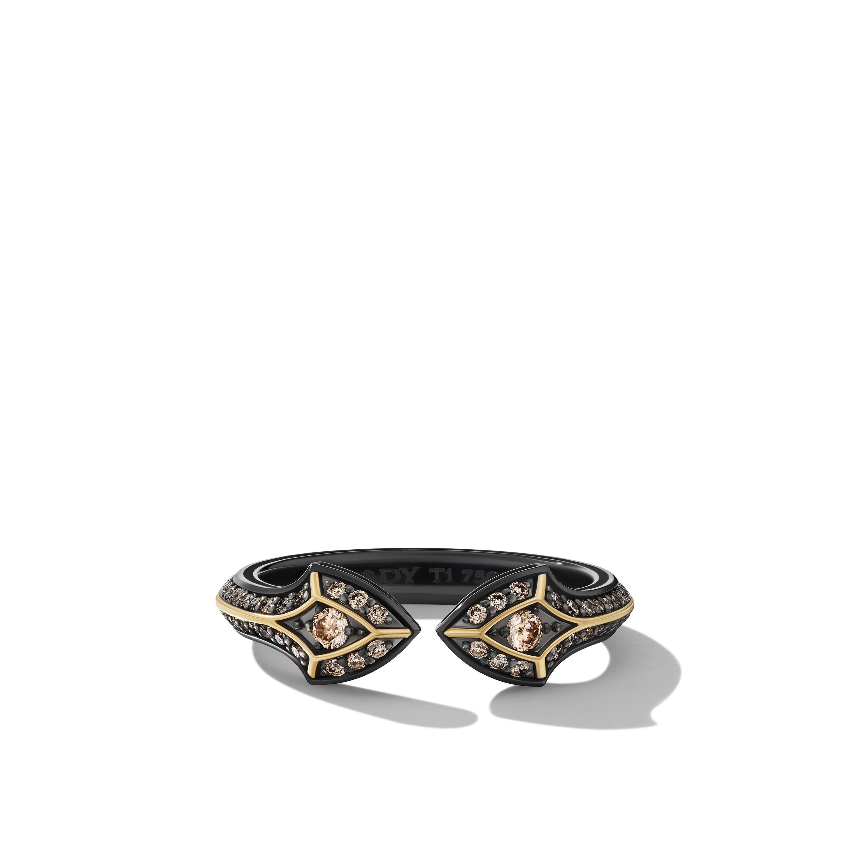 David Yurman o1w1db10526 R25870M/Size 9/Armory Bypass Band Ring in Black Size ONE SIZE - 1 Thumbnail