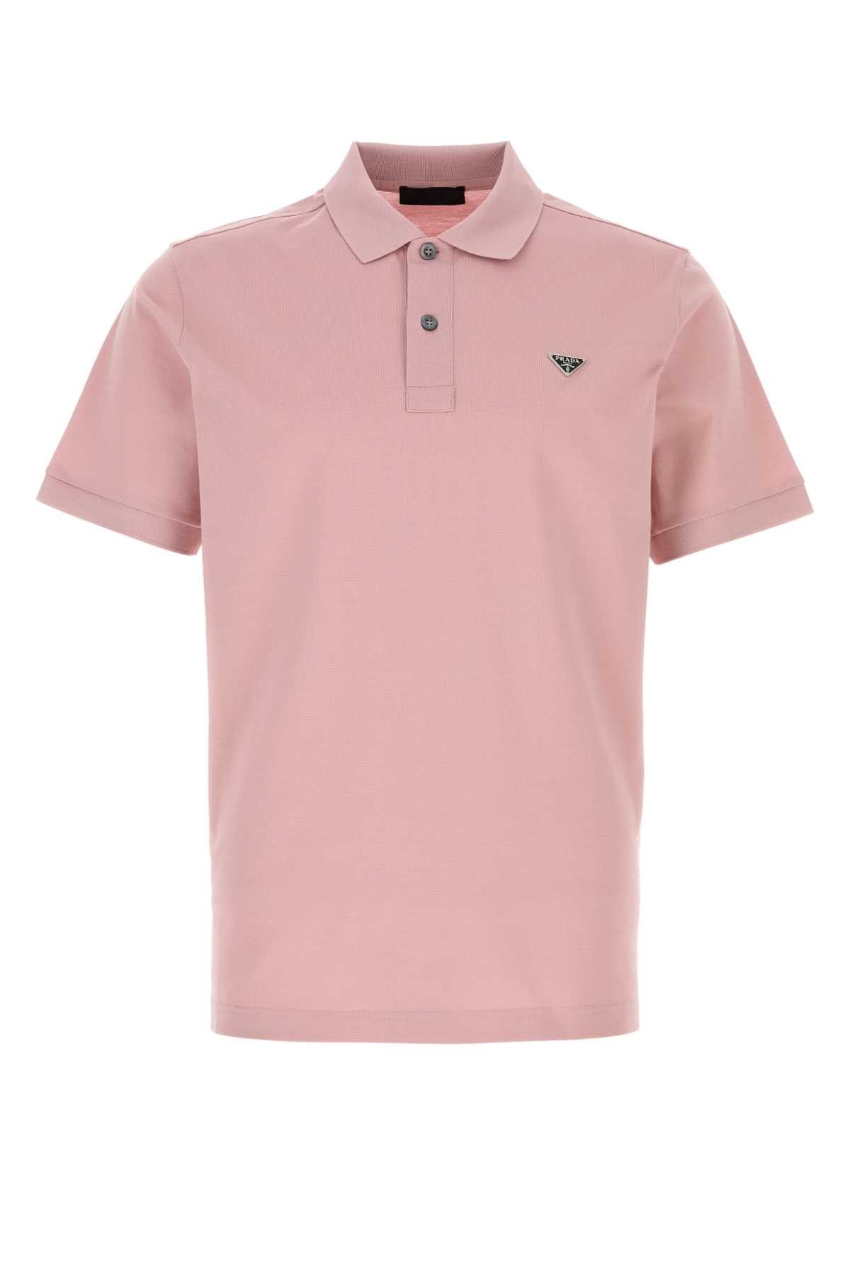 Prada Pink Piquet Polo Shirt Size US L / EU 52-54 / 3 - 1 Thumbnail