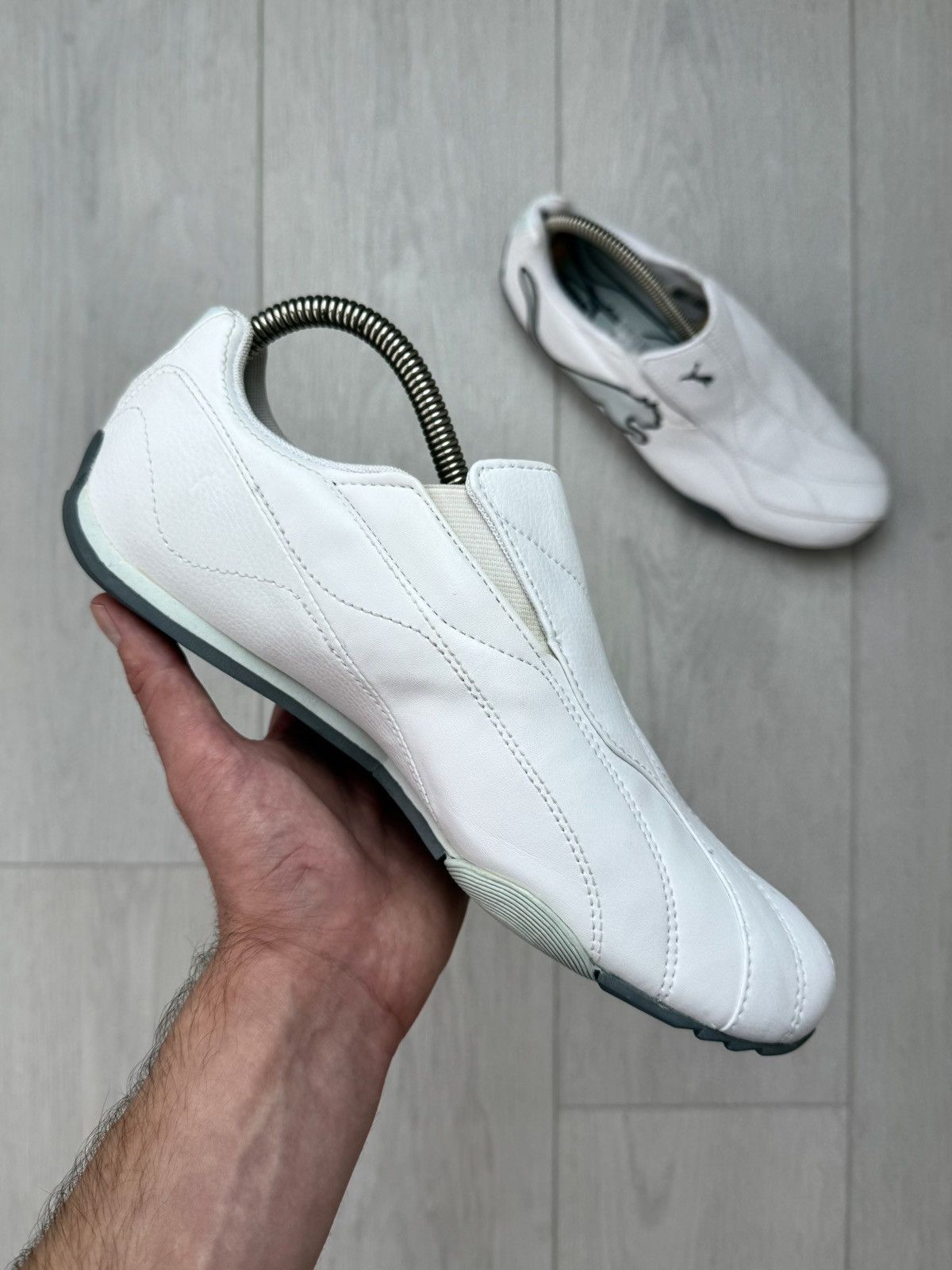 Puma Vintage Puma Future Cat Slip-On Leather Sneakers Racing Size US 5.5 / IT 35.5 - 3 Thumbnail
