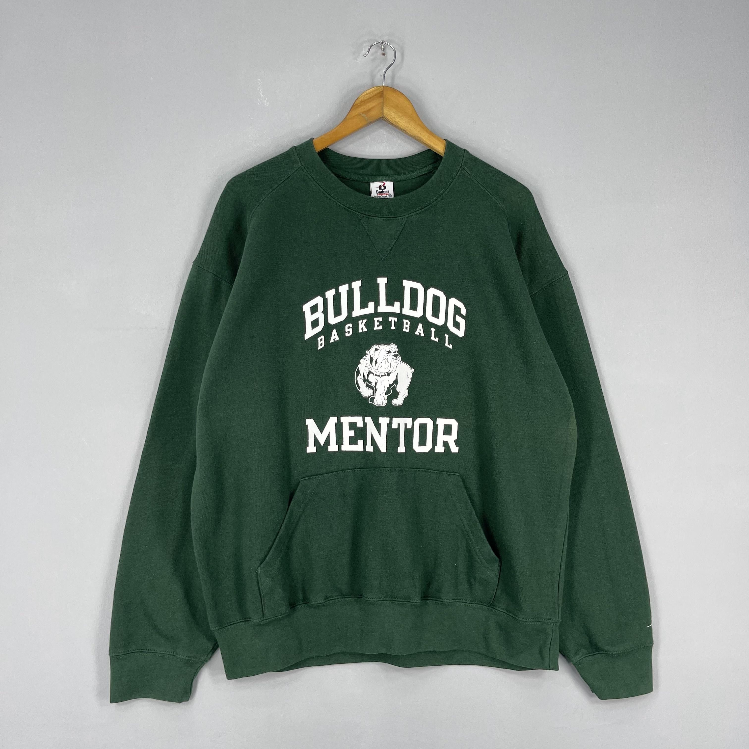 Vintage Vintage 90s BULLDOG BASKETBALL Sun Faded Sweatshirt Size US XL / EU 56 / 4 - 3 Thumbnail
