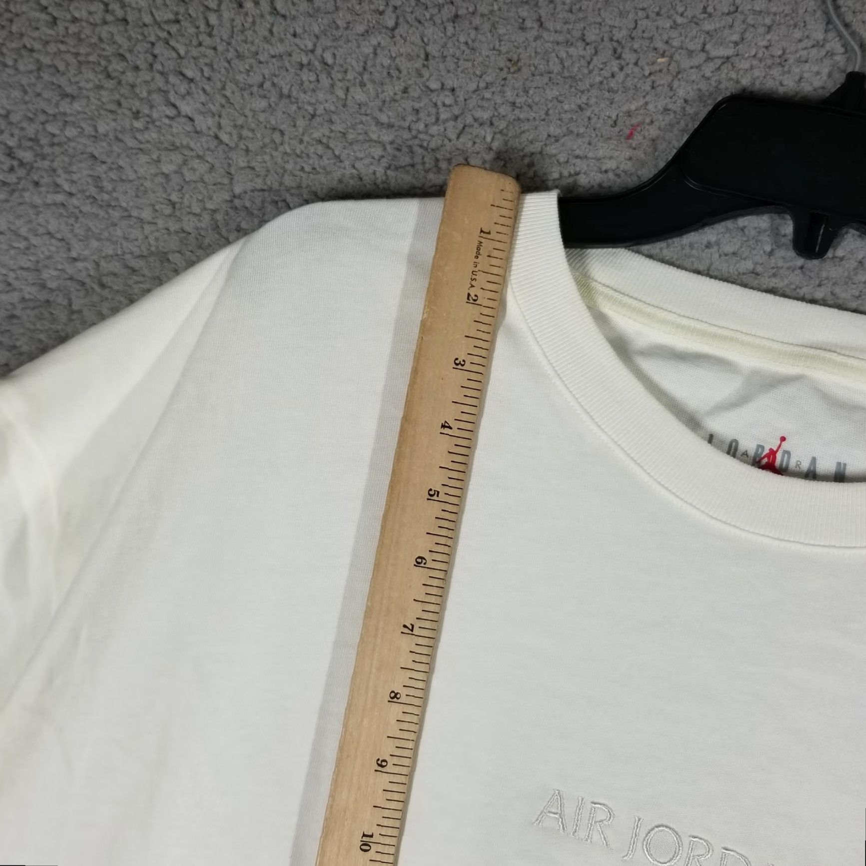 Jordan Brand JORDAN Air Jordan T-Shirt Mens 2XL Ivory Crew Neck Cotton Short Sleeve Logo Size US XXL / EU 58 / 5 - 4 Thumbnail