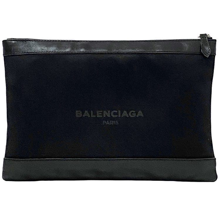 Balenciaga BALENCIAGA Clutch Bag Black Cotton Size ONE SIZE - 1 Thumbnail