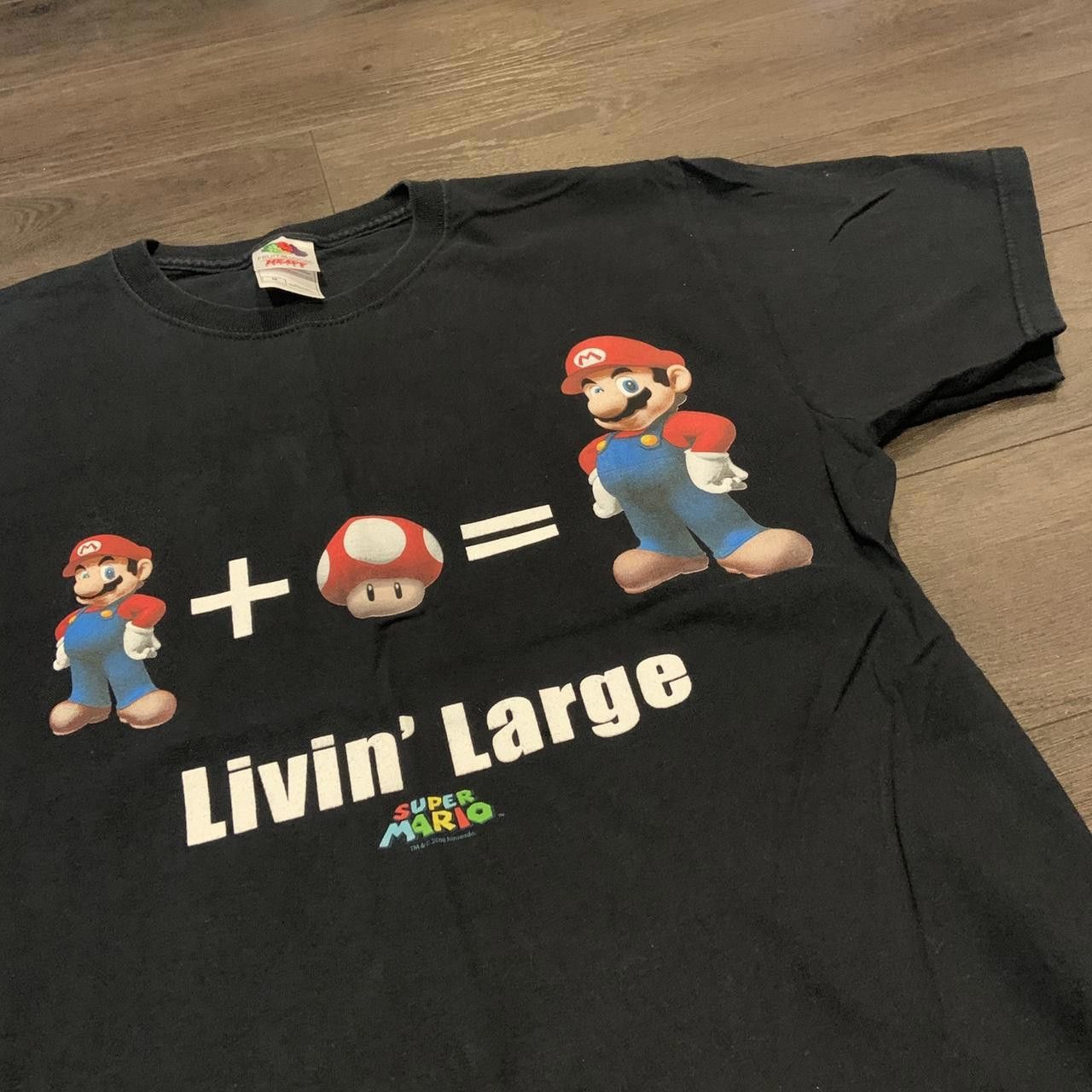 Designer Super Mario Living Large T Shirt 2008 Medium Size US M / EU 48-50 / 2 - 1 Thumbnail