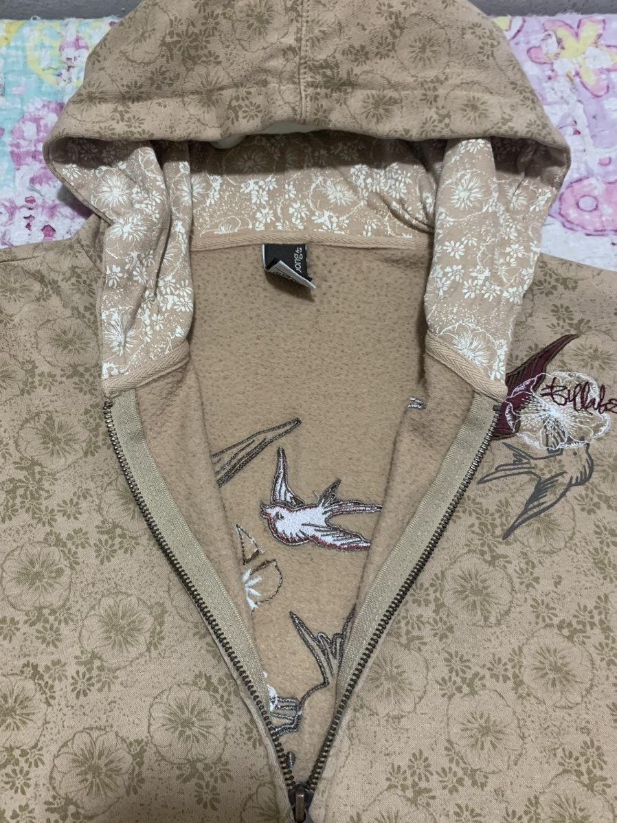 Billabong × Vintage Billabong Beige Full Zip Cotton Jacket W/Hood Size US XL / EU 56 / 4 - 7 Thumbnail