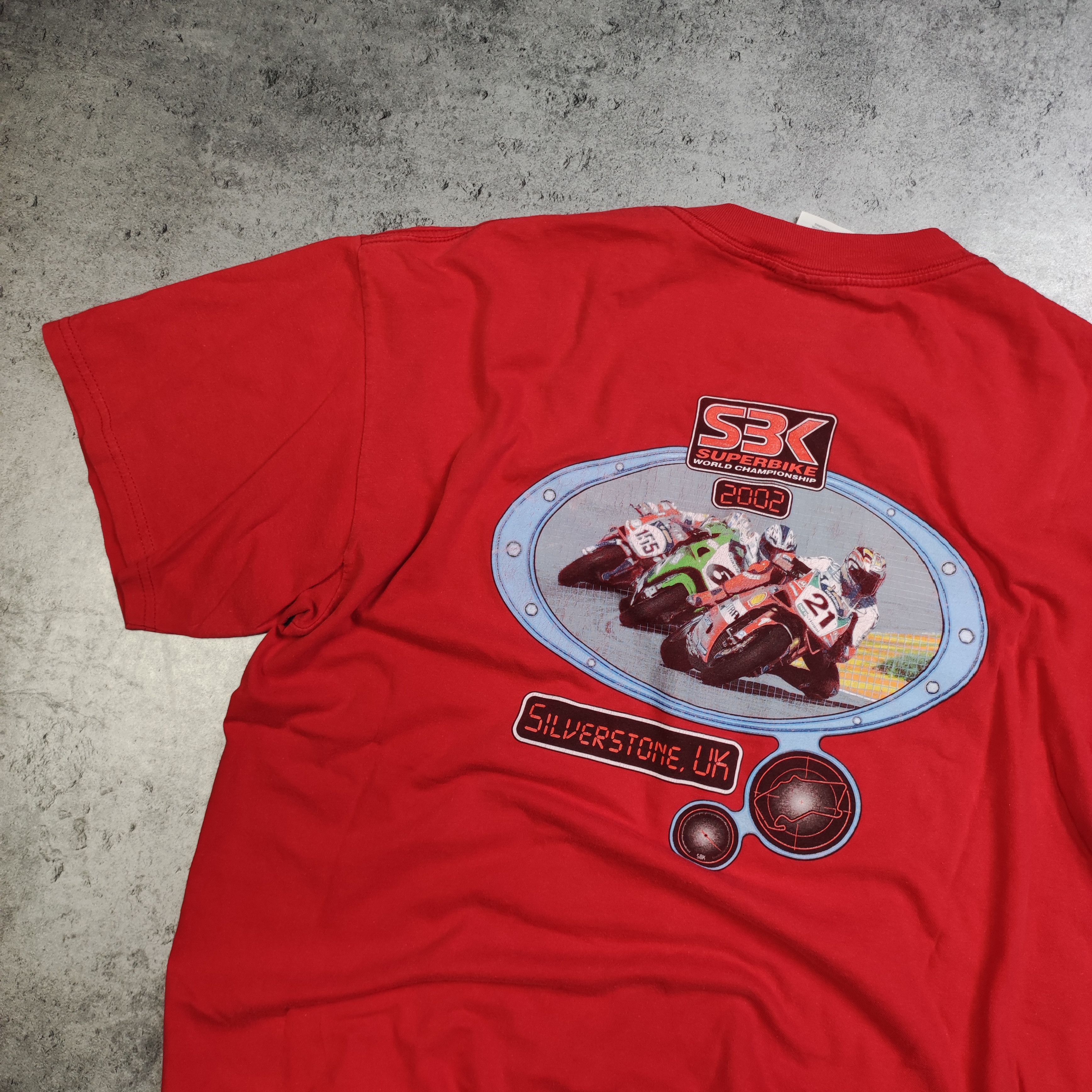 Vintage RARE OG 2002 Superbike Motorsport Silverstone Race Tee Size US L / EU 52-54 / 3 - 9 Thumbnail