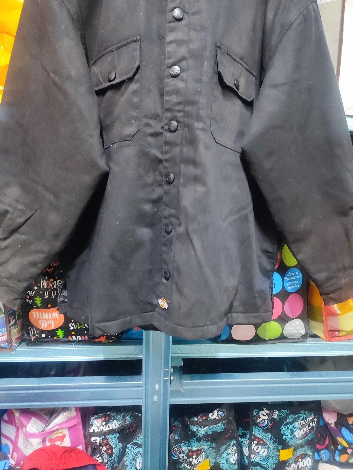 Dickies Vintage Y2K Dickies Black Hooded Work Jacket – Heavyweight Size US L / EU 52-54 / 3 - 3 Thumbnail