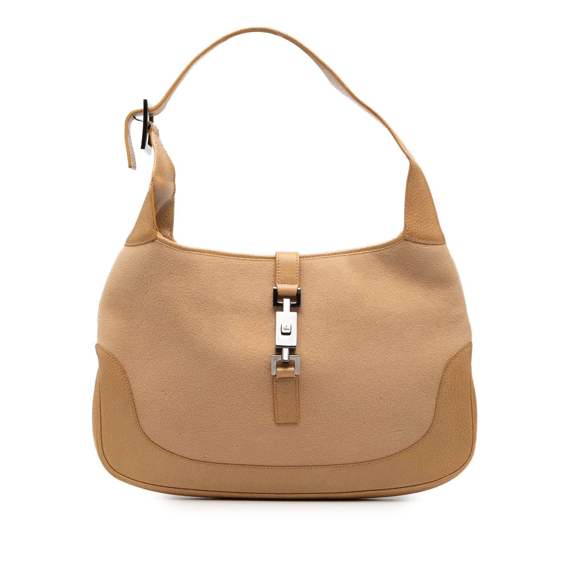Gucci Suede Jackie Shoulder Bag in Brown, Women's